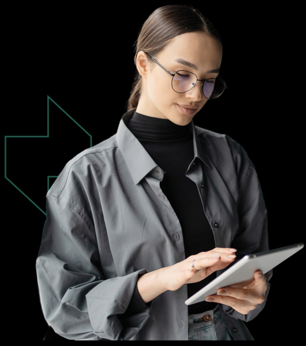 Woman-using-a-tablet